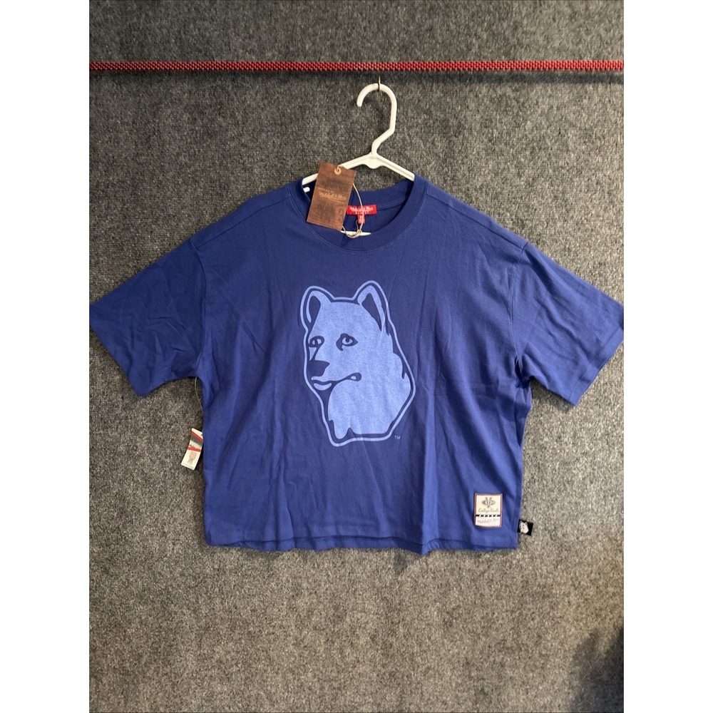 Mitchell‎ And Ness UCONN Basketball Crew Crop Boxy Size XL NWT READ